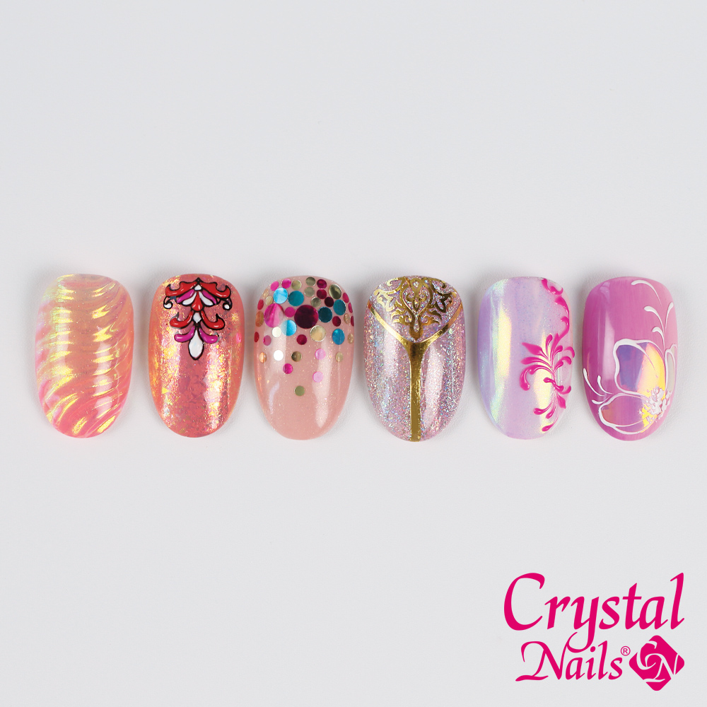 Új! Csillogás minden mennyiségben, avagy legtrendibb szalonkedvenc díszítő technikák ChroMirror porokkal, Crystal Flake pehellyel, Nailfettivel, matricákkal és üvegfóliával