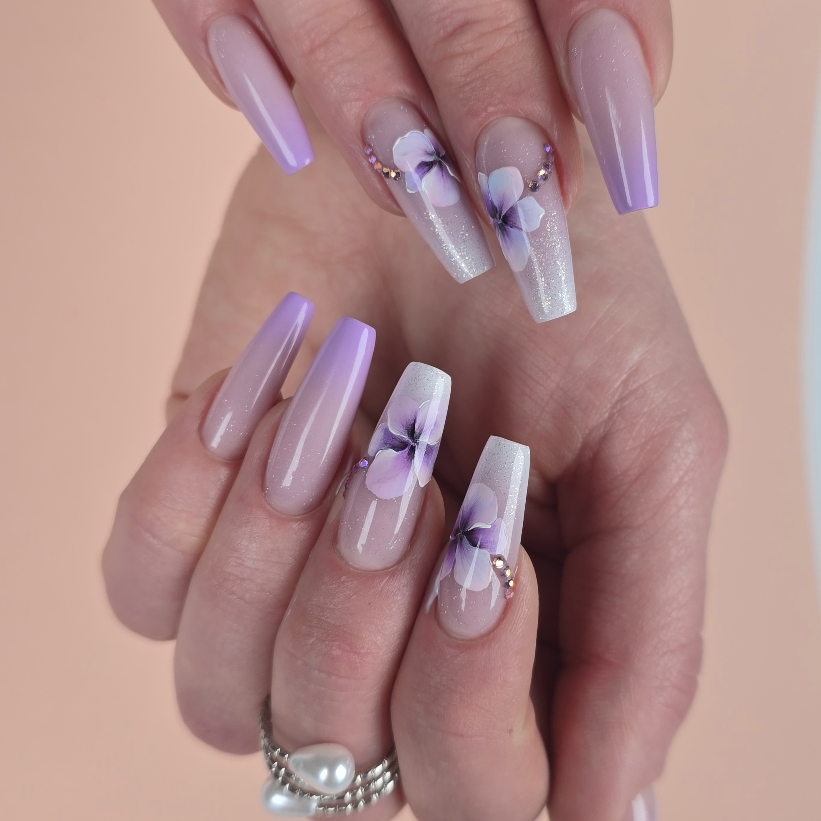 Zselés festés virágok