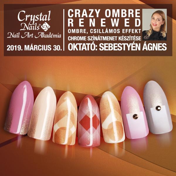 Új ! Crystal Nails Nail Art Akadémia - Crazy Ombre Renewed 