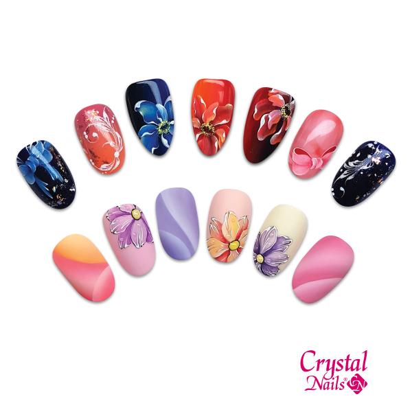  „Fancy Flowers” – Ombre a virágokban is, Royal Gel és Art Gel festőzselékkel. 