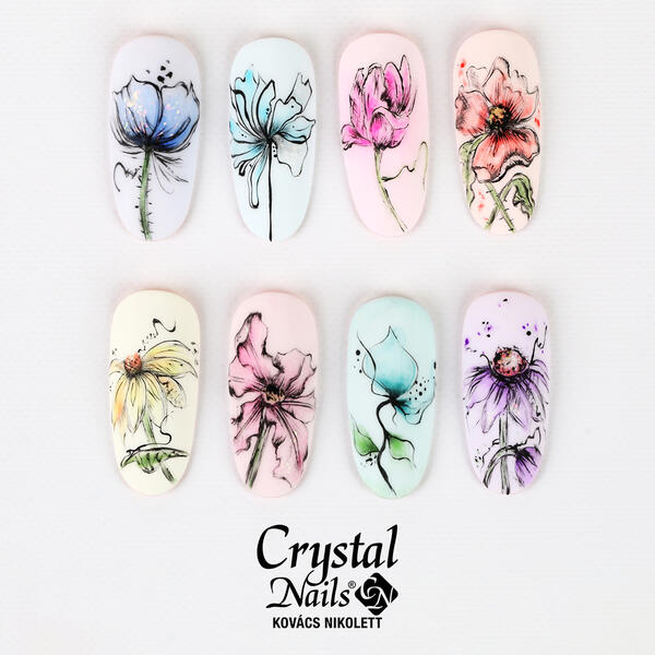 Flowers from canvas