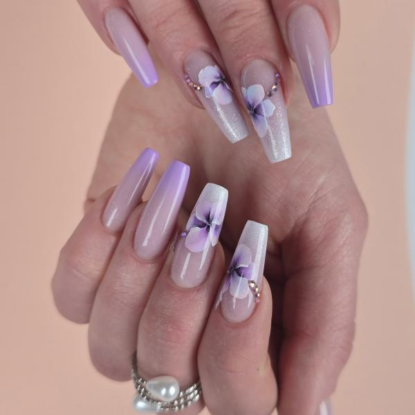 Zselés festés virágok