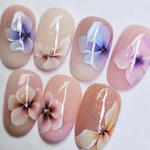 Soft zselés festés - Virágok